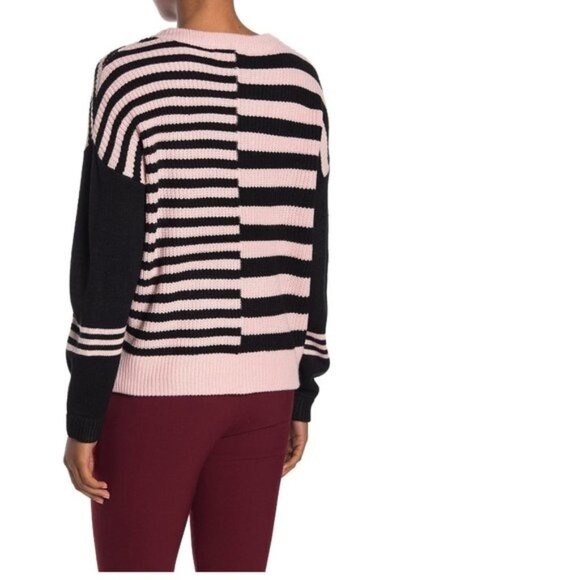 Catherine Catherine Malandrino Striped ColorblocK Sweater - Picture 2 of 5